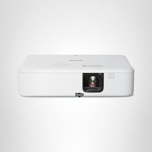Epson EpiqVision Flex CO-W01 Portable Projector, 3-Chip 3LCD, Widescreen, 3,000 Lumens Color/White Brightness, 5 W Speaker, 300-Inch Home