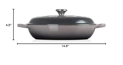 Le Creuset Enameled Cast Iron Signature Braiser, 2.25 qt., Licorice