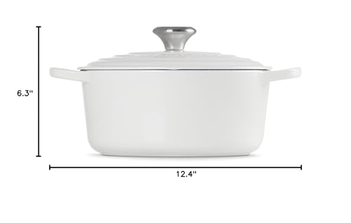 Le Creuset Enameled Cast Iron Signature Round Dutch Oven, 7.25 qt., Licorice