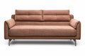 Sofa tapicerowana z metalowymi nogami w stylu nowoczesnym