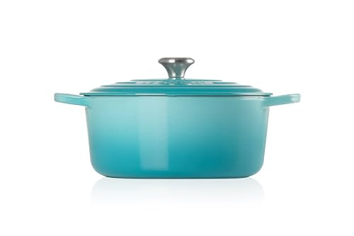 Le Creuset Enameled Cast Iron Signature Round Dutch Oven, 7.25 qt., Caribbean