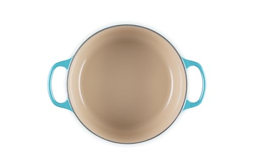 Le Creuset Enameled Cast Iron Signature Round Dutch Oven, 7.25 qt., Caribbean