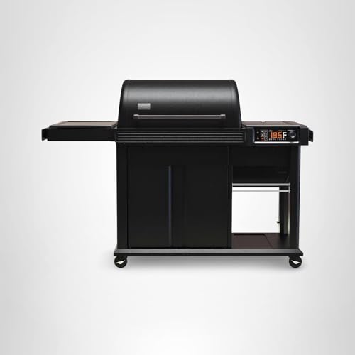 Traeger Woodridge Elite Electric Wood Pellet Grill and Smoker, 970 Sq. In., Side Sear Station, WiFIRE Technology, Super Smoke Mode, Outdoor Pellet