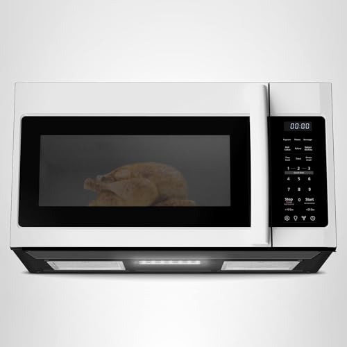 BLACK+DECKER EM044KB19 Over The Range Microwave Oven with One Touch, 1000 Watts, 400 CFM and Auto Cooking, OTR 1.9 Cu.ft