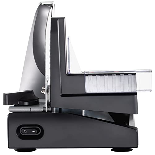 VEVOR Commercial Meat Slicer, 10 inch Electric Food Slicer, 240W Frozen Meat Deli Slicer, Premium Chromium-plated Steel Blade Semi-Auto Meat Slicer