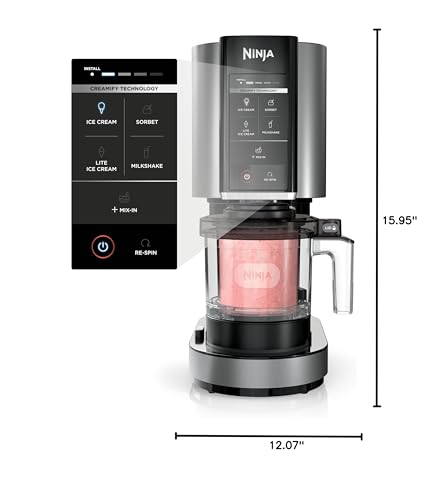 Ninja CREAMi Scoop & Swirl Ice Cream and Soft Serve Maker, Sorbet, Milkshake, Frozen Yogurt, Low Calories Program & More, 13-in-1, Soft Serve Handle