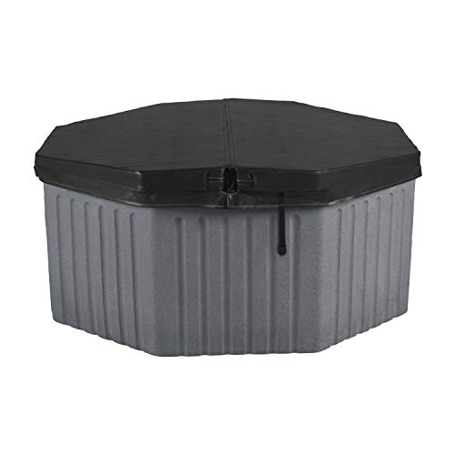 AquaLife Invi 5-Person Hot Tub with 11 Hydro Jets, LED Lighting & Insulated Cover C Non-Lounger Spa for Relaxation & Therapy