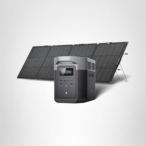 EF ECOFLOW Portable Power Station DELTA 3 Max, 2048Wh LiFePO4 Battery, Solar Generator (Solar Panel Optional), 3400W X-Boost Output, Ultra-Fast 0-80%