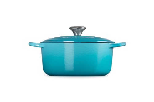 Le Creuset Enameled Cast Iron Signature Round Dutch Oven, 7.25 qt., Caribbean