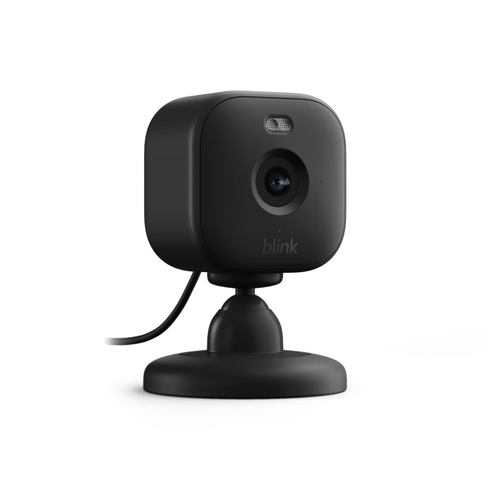 Blink Mini 2  Home Security & Pet Camera with HD video, color night view, motion detection, two-way audio, and built-in spotlight  1 camera (White)