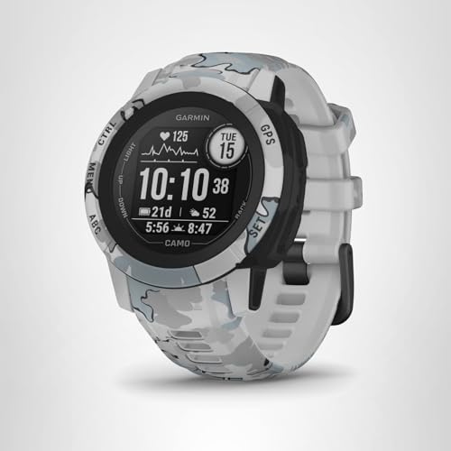 Garmin Instinct 2 Solar, Smaller-Sized Rugged Outdoor Watch with GPS, with Solar Charging Capabilities, Built for All Elements, Multi-GNSS Support