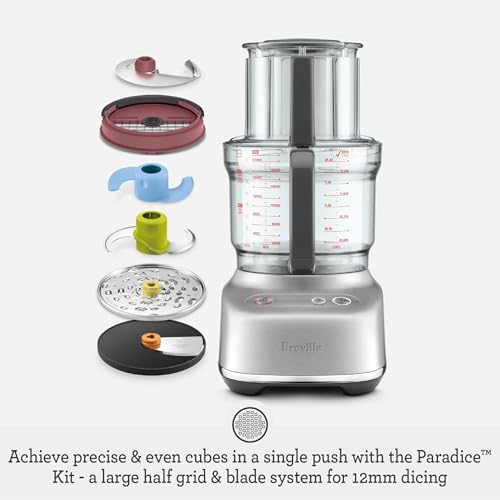 Breville BFP638 Paradice 9 Cup Food Processor and Dicer, Small, Black Truffle