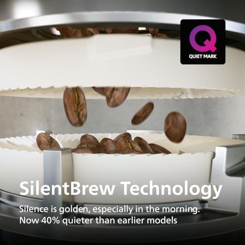 Philips 3300 Series Fully Automatic Espresso Machine with LatteGo Milk System and integrated grinder, 6 Hot & Iced Coffee Pre-Sets, 40% Quieter