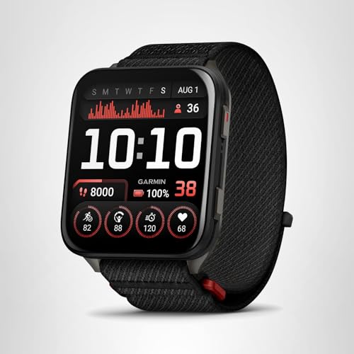 Garmin® Venu® X1, Thin and Lightweight GPS Smartwatch, AMOLED Display, Advanced Health and Fitness Features, Black with Slate Titanium