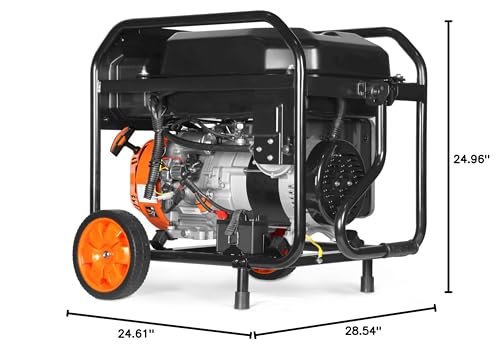 WEN 5600-Watt Portable Generator, Electric Start, 224cc, Transfer-Switch and RV-Ready with CO Shutdown Sensor (GN5602X)