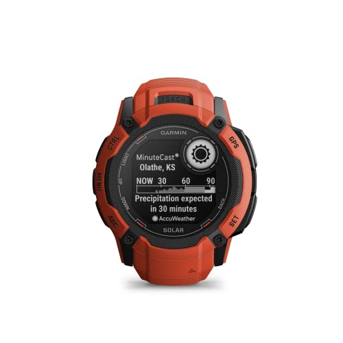 Garmin Instinct 2X Solar - Tactical Edition, Rugged GPS Smartwatch, Built-in Flashlight, Ballistics Calculator, Solar Charging Capability, Coyote Tan