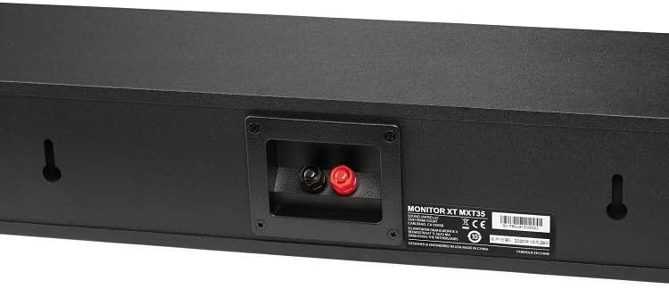Polk Monitor XT35 Slim Center Channel Speaker - Hi-Res Audio Certified, Dolby Atmos & DTS:X Compatible, 1" Terylene Tweeter & Four 3" Dynamically
