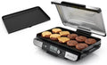 Ninja Sizzle Pro XL 20 Inch Indoor Griddle & Grill with ProTemp IQ, 250FC500F, Detachable Ventilated Lid, Grease Control, Ceramic Nonstick Plates