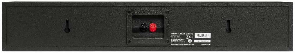 Polk Monitor XT35 Slim Center Channel Speaker - Hi-Res Audio Certified, Dolby Atmos & DTS:X Compatible, 1" Terylene Tweeter & Four 3" Dynamically