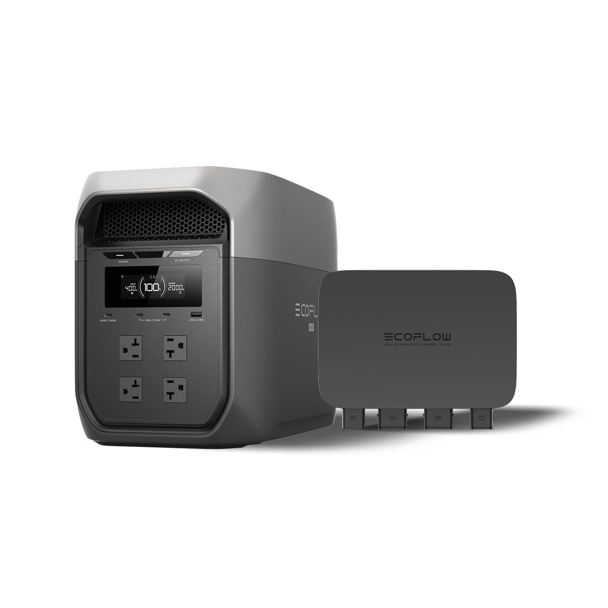 EF ECOFLOW Portable Power Station DELTA 3 Max, 2048Wh LiFePO4 Battery, Solar Generator (Solar Panel Optional), 3400W X-Boost Output, Ultra-Fast 0-80%