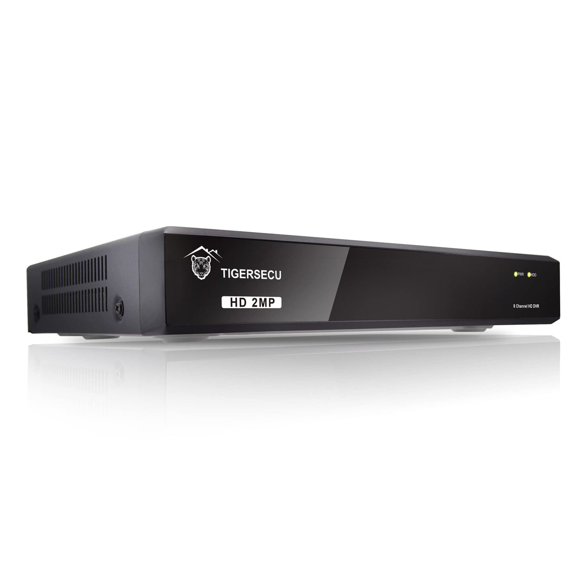 TIGERSECU Super HD 1080P 8 Channel DVR Security Recorder with 2TB Hard Drive, Hybrid 6-in-1 CCTV DVR Recorder Compatible with 2MP and 5MP TVI, AHD