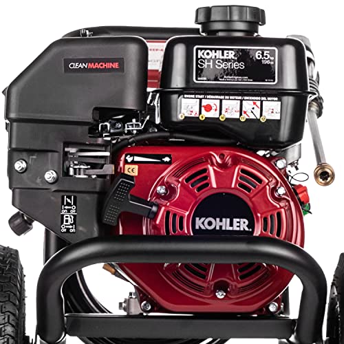 Simpson 3400 PSI Gas Pressure Washer, 2.5 GPM Residential Power Washer, Cold Water, 25' Hose, Clean Machine, 49-State Compliant (CM61083)