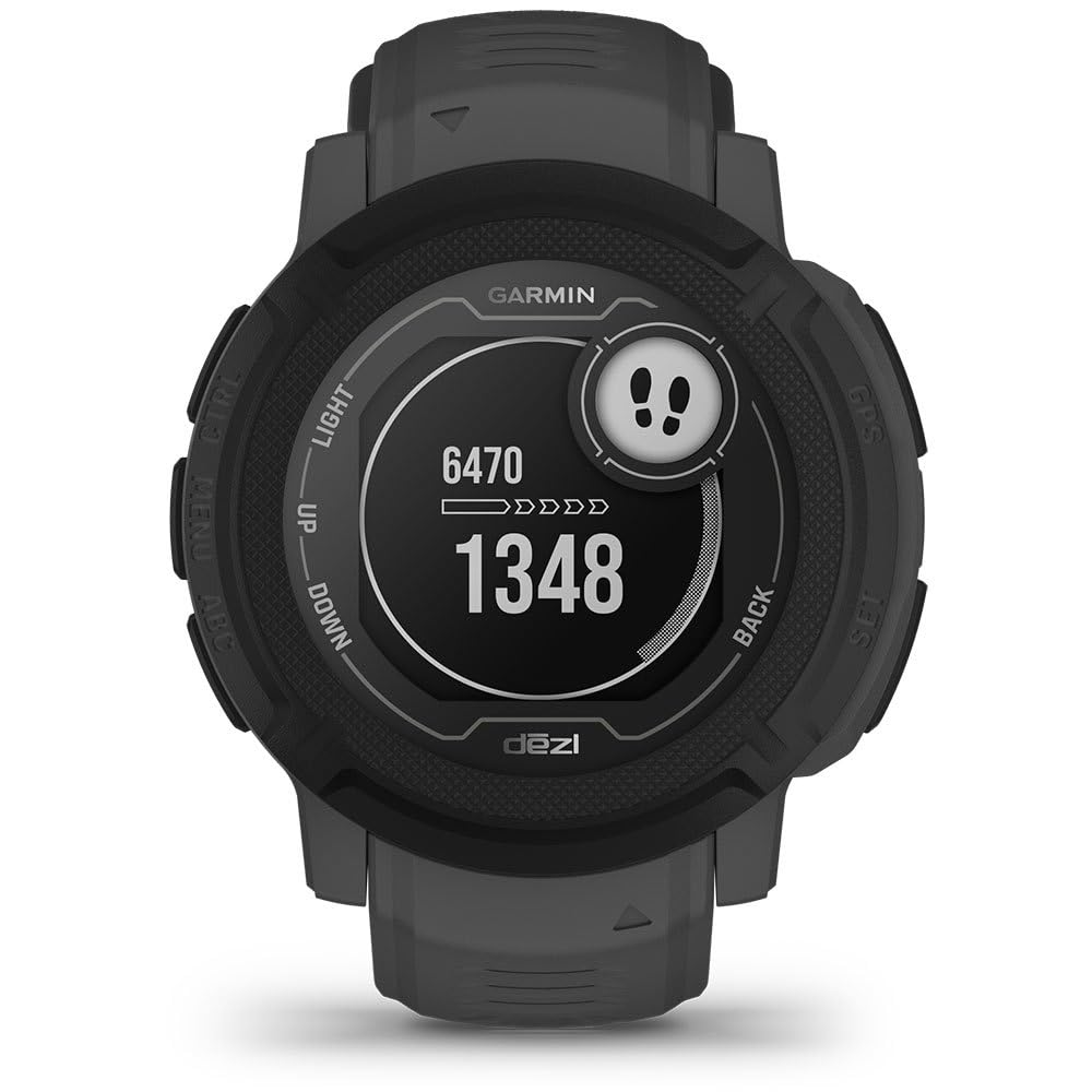 Garmin Instinct 2 Solar, Smaller-Sized Rugged Outdoor Watch with GPS, with Solar Charging Capabilities, Built for All Elements, Multi-GNSS Support