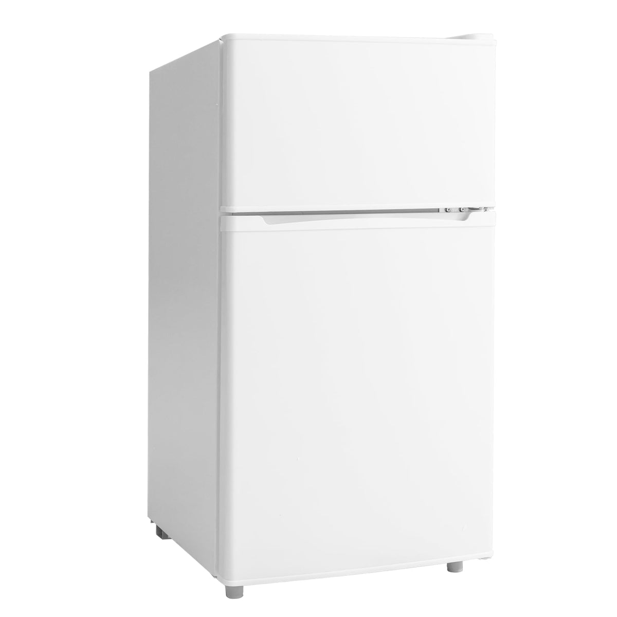 Manastin 3.5 Cu.Ft 2 Door Mini Fridge with Freezer, Small Refrigerator, 7 Level Adjustable Thermostat, Compact Fridge for Living Room, Dorm, Office