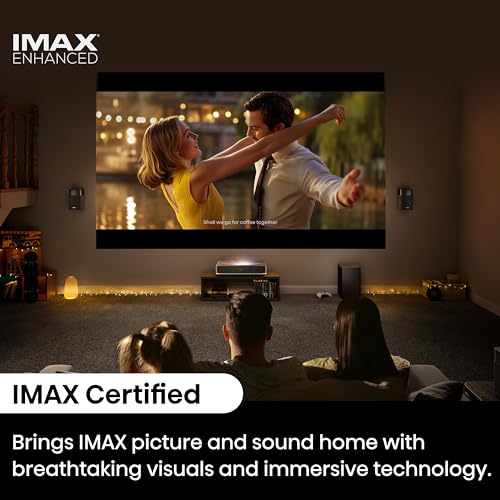 Hisense PX3-PRO Ultra Short Throw Triple Laser Projector, 4K UHD, 80 C 150, 3,000 Lumens, 3000:1 Contrast, Dolby Vision & Atmos, IMAX Enhanced, 240
