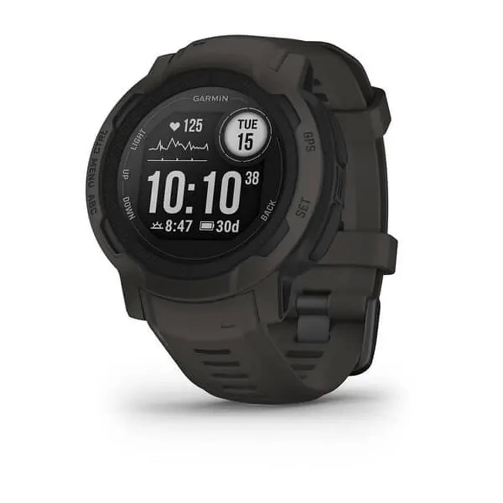 Garmin Instinct 2 Solar, Smaller-Sized Rugged Outdoor Watch with GPS, with Solar Charging Capabilities, Built for All Elements, Multi-GNSS Support