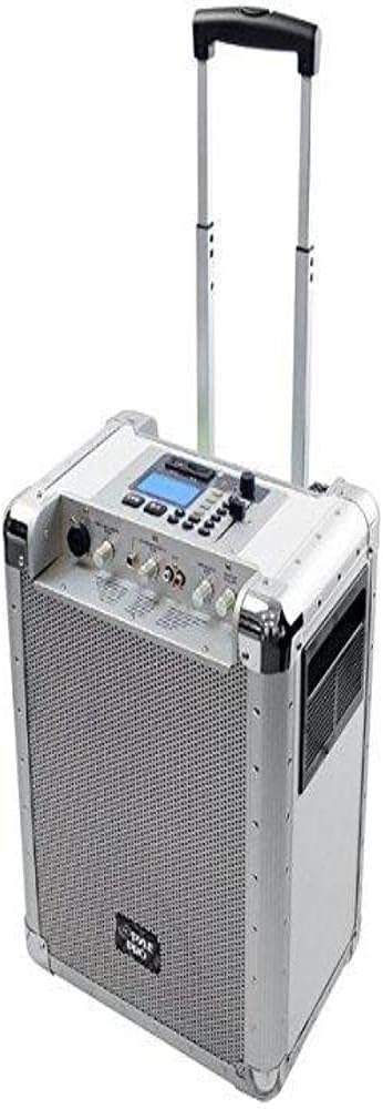 Pyle White 400 Watt Outdoor Portable Wireless PA Loud speaker System with Rechargeable Battery, Auxiliary RCA jack for ipod, Microphone Jack, USB