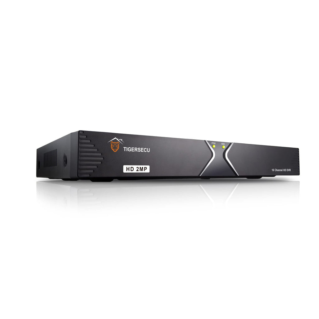 TIGERSECU Super HD 1080P 16 Channel DVR Security Recorder with 4TB Hard Drive, Hybrid 6-in-1 CCTV DVR Recorder Compatible with 2MP and 5MP TVI, AHD