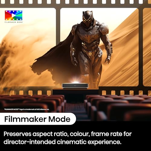 Hisense PX3-PRO Ultra Short Throw Triple Laser Projector, 4K UHD, 80 C 150, 3,000 Lumens, 3000:1 Contrast, Dolby Vision & Atmos, IMAX Enhanced, 240
