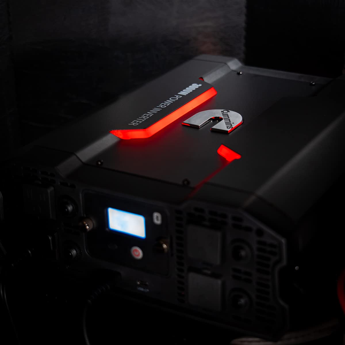 Cummins 5000 Watts Inverter Modified Sine Wave Truck Inverter 12 Volts to 110 Volts Four AC Outlets Two USB Ports (Plus Cable Kit)- CMN5000W