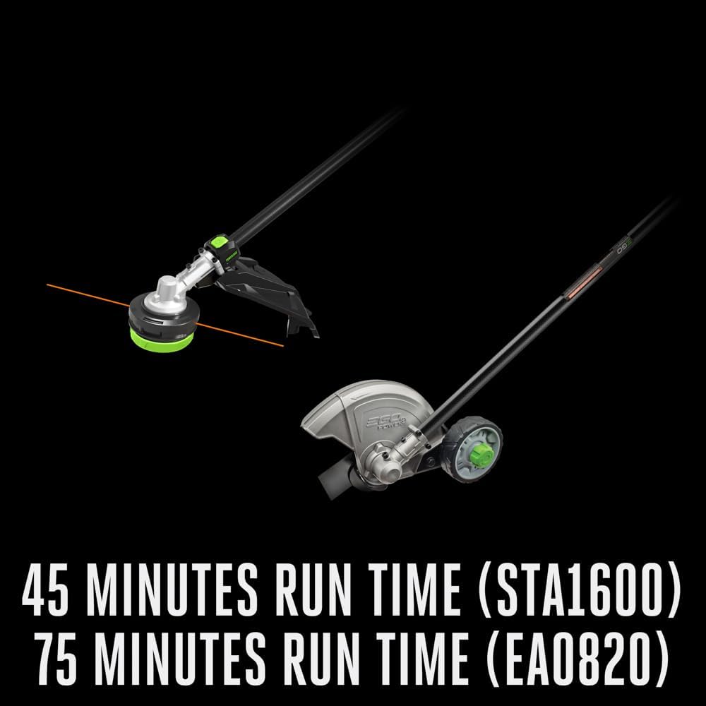 EGO Power+ MHC1603 Multi-Head Combo Kit 16-Inch 56-Volt Carbon Fiber String Trimmer with POWERLOAD & 8-Inch Carbon Fiber Edger Attachment & 56-Volt