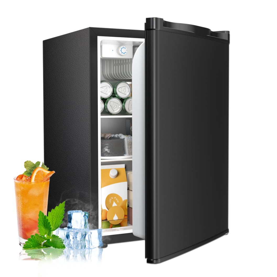 Antarctic Star 3.2 Cu.Ft. Mini Fridge with Freezer, Small Refrigerators with Adjustable Thermostat, Low Noise, Energy Saving, Compact Refrigerators
