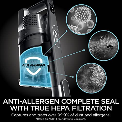 Shark Stratos Cordless Vacuum with Clean Sense IQ and Odor Neutralizer, MultiFlex Wand, Includes Crevice Tool & Anti-Allergen Brush, Up To 60 Minute