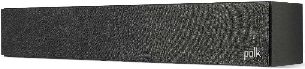 Polk Monitor XT35 Slim Center Channel Speaker - Hi-Res Audio Certified, Dolby Atmos & DTS:X Compatible, 1" Terylene Tweeter & Four 3" Dynamically