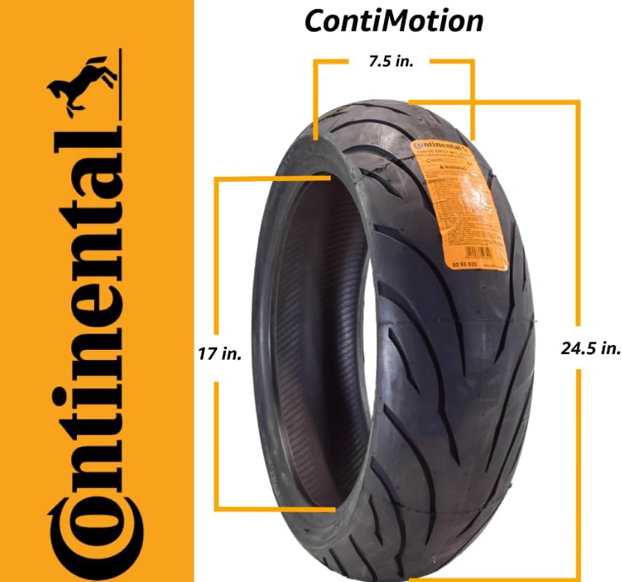 CONTINENTAL Conti Motion Motorcycle Tire Set 120/70zr17 Front & 190/50zr17 Rear 120/70-17 190/50-17