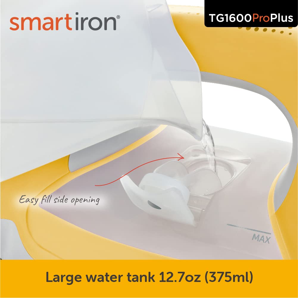 oliso TG1600 ProPlus Smart Iron with Auto-Lift C 1800 Watt Steam Iron for Clothes, Sewing, Quilting & Crafting C Diamond Ceramic-Flow Soleplate