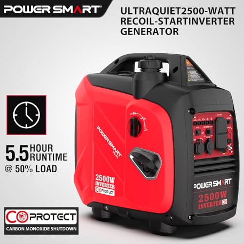 2500-Watt Portable Inverter Generator with Quiet Technology