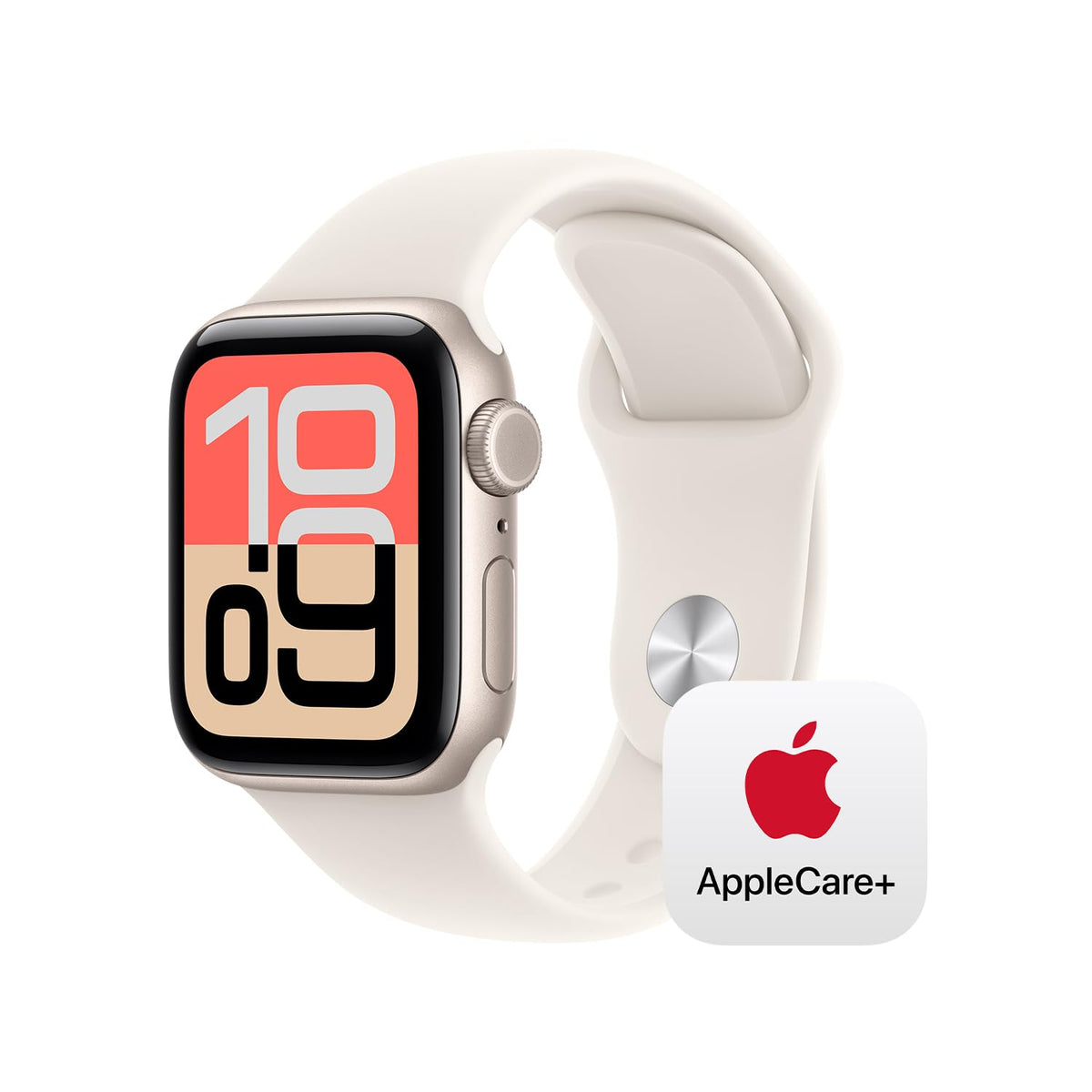 Apple Watch SE 3 [GPS 44mm] Smartwatch with Midnight Aluminum Case with Midnight Sport Band - M/L. Fitness and Sleep Trackers, Heart Rate Monitor