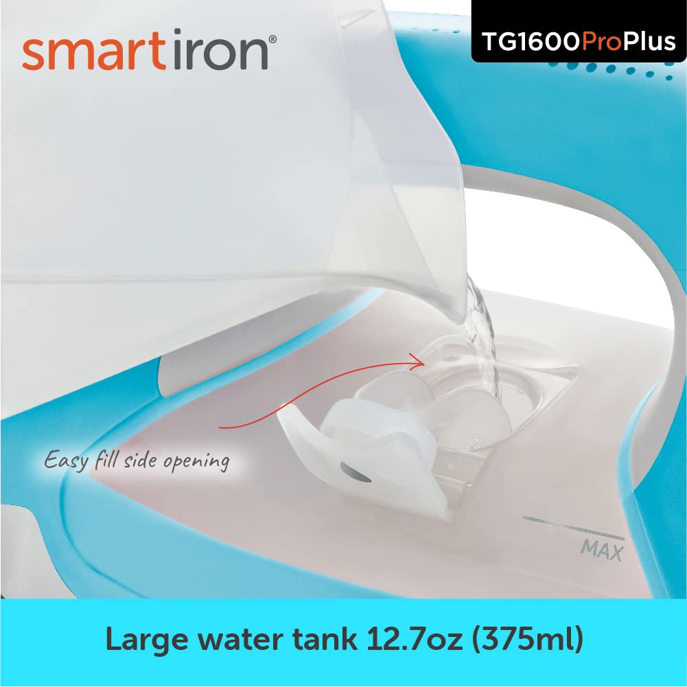 oliso TG1600 ProPlus Smart Iron with Auto-Lift C 1800 Watt Steam Iron for Clothes, Sewing, Quilting & Crafting C Diamond Ceramic-Flow Soleplate