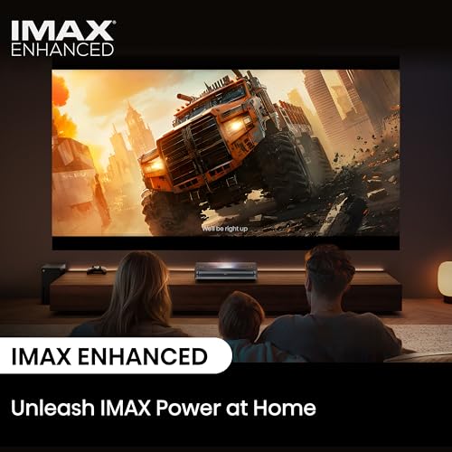 Hisense PX3-PRO Ultra Short Throw Triple Laser Projector, 4K UHD, 80 C 150, 3,000 Lumens, 3000:1 Contrast, Dolby Vision & Atmos, IMAX Enhanced, 240
