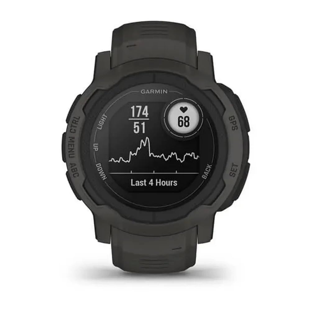 Garmin Instinct 2 Solar, Smaller-Sized Rugged Outdoor Watch with GPS, with Solar Charging Capabilities, Built for All Elements, Multi-GNSS Support