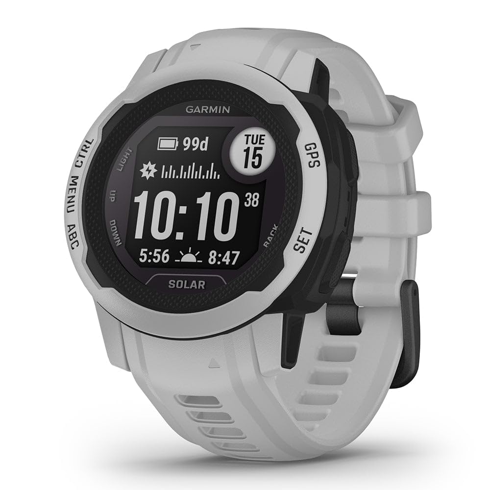 Garmin Instinct 2 Solar, Smaller-Sized Rugged Outdoor Watch with GPS, with Solar Charging Capabilities, Built for All Elements, Multi-GNSS Support