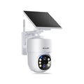 SOLIOM- 5MP Security Cameras Wireless Outdoor, No Subscription,4-Cam Pack, Solar Powered Home Security Camera with 360 Auto Tracking, Pan & Tilt, 3K