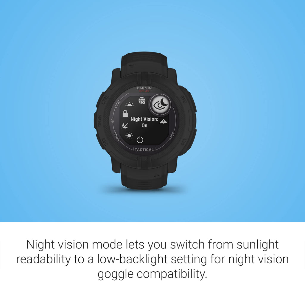 Garmin Instinct 2 Solar, Smaller-Sized Rugged Outdoor Watch with GPS, with Solar Charging Capabilities, Built for All Elements, Multi-GNSS Support