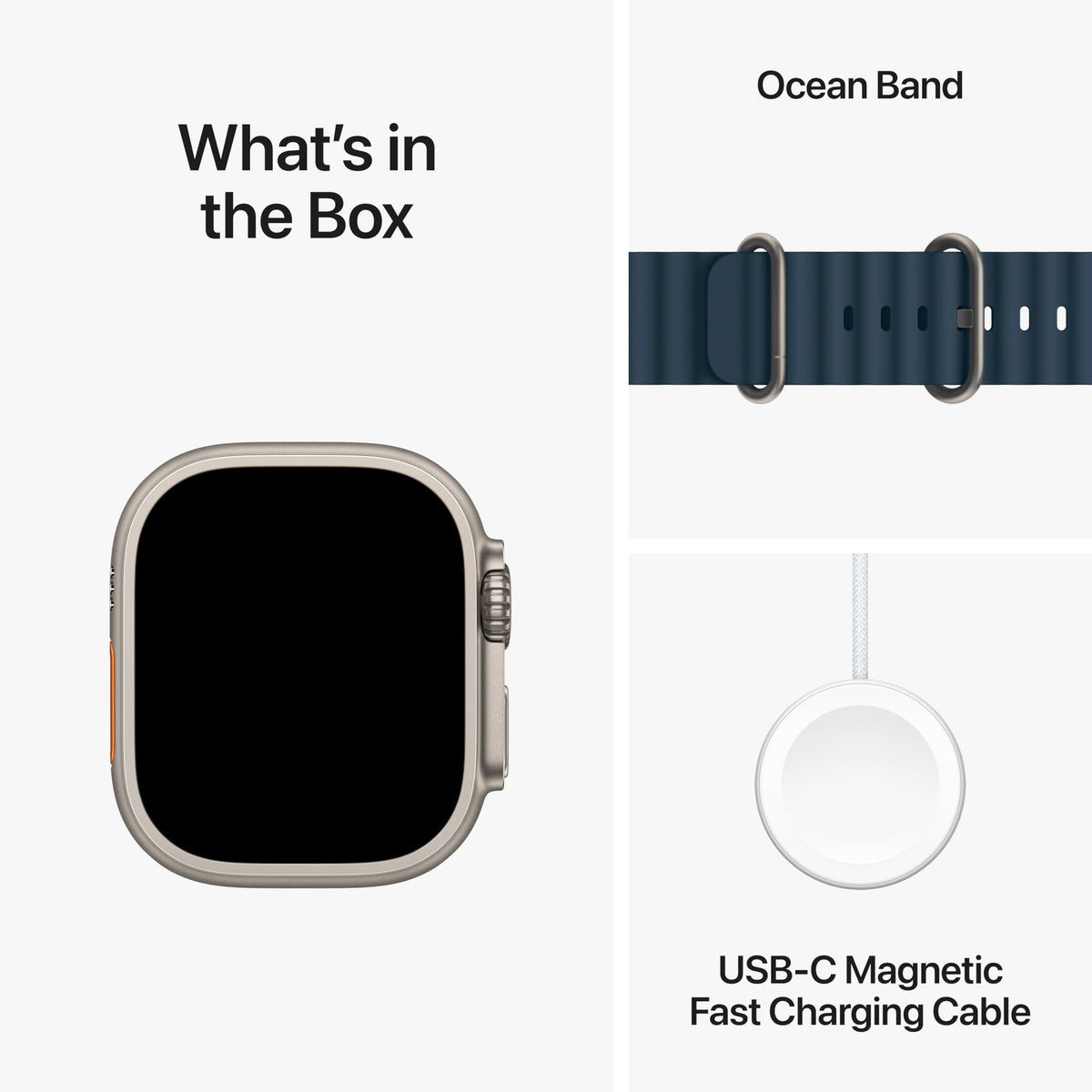 Apple Watch Ultra 2 (GPS + Cellular, 49MM) - Black Titanium Case with Black Ocean Band (Renewed Premium)