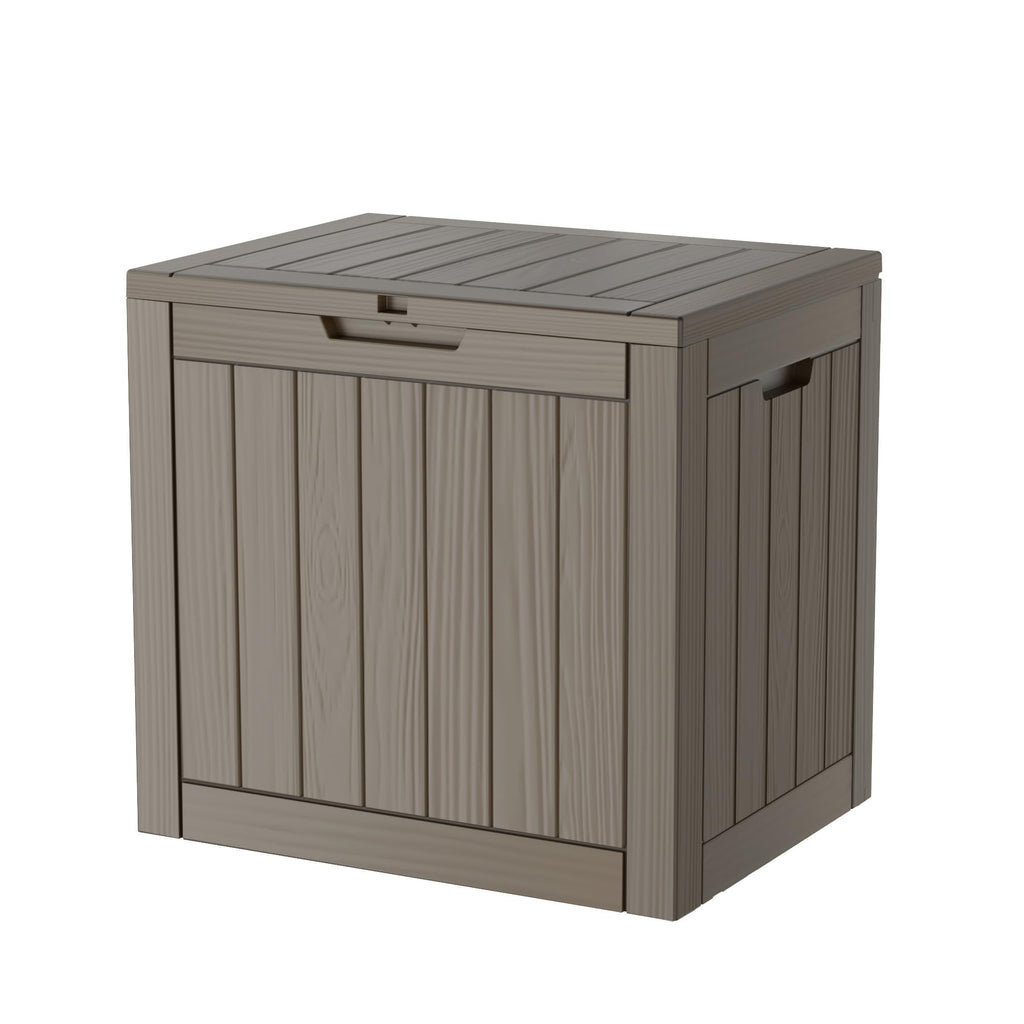 Mersco 320 Gallon Double-Wall Resin Deck Box - Lockable Waterproof Outdoor Storage Box, 1000lbs Capacity & Doubles as Seating for Patio Furniture